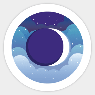 Solar Eclipse Sticker